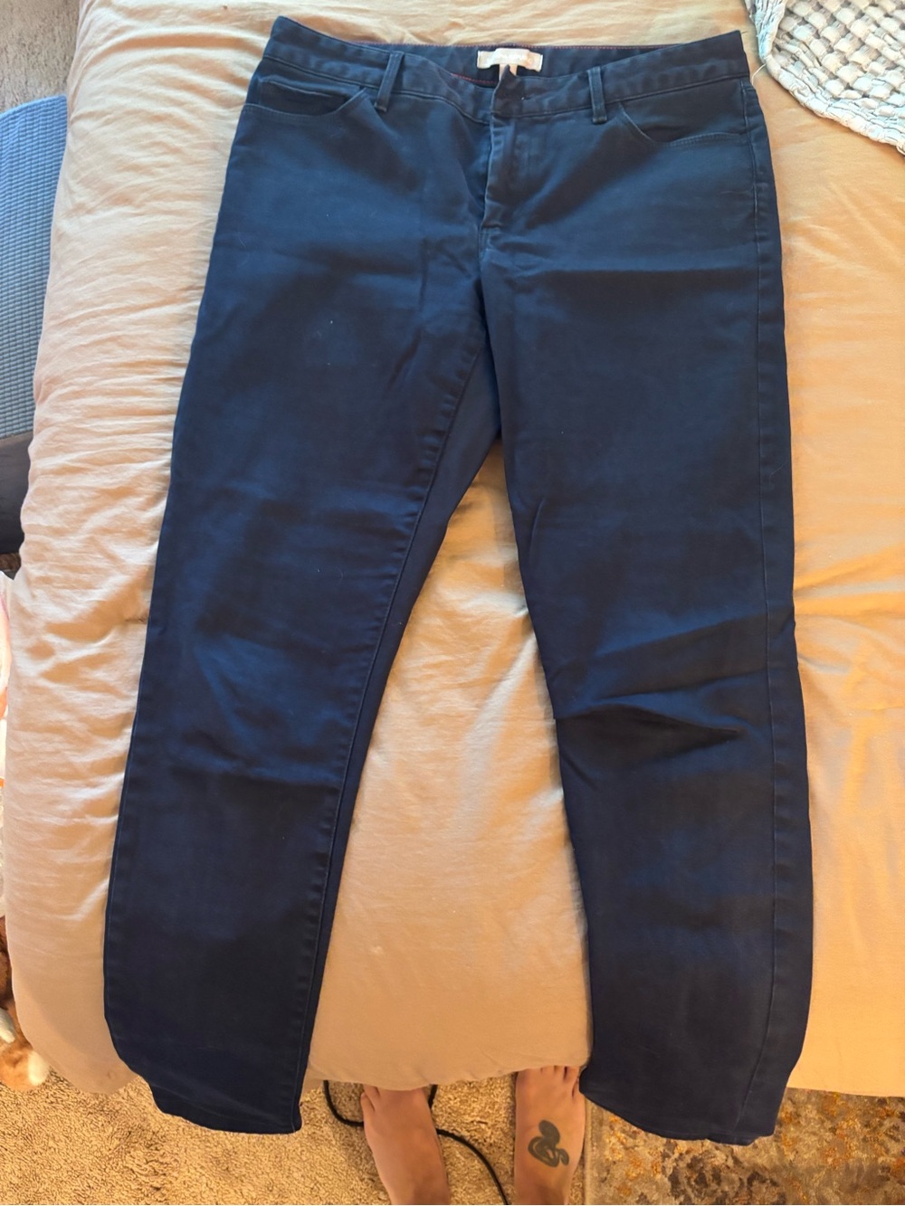 Banana Republic Dark Navy Straight-Leg Jeans